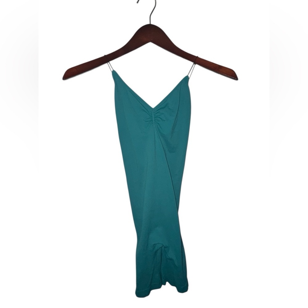 Free People Intimately Slip Dress Teal M/L Made in USA Y2K